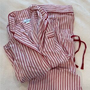 Petite Plume Red and White Striped Pajama Set